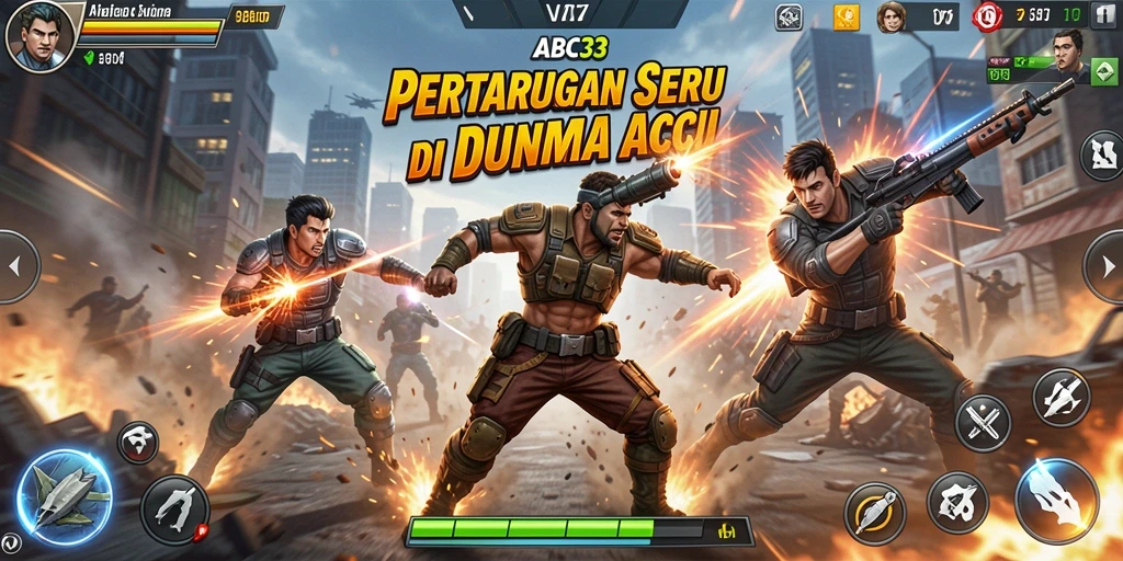 Tampilan aksi mendebarkan di ABC33 saat pertarungan berlangsung.