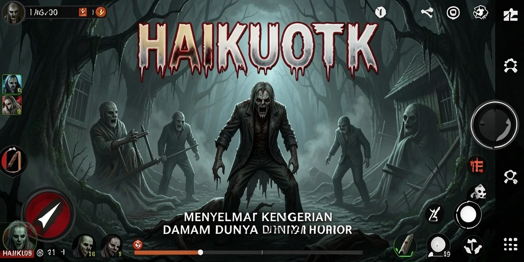 Gameplay HAIKUOTK yang menegangkan dengan elemen horor.