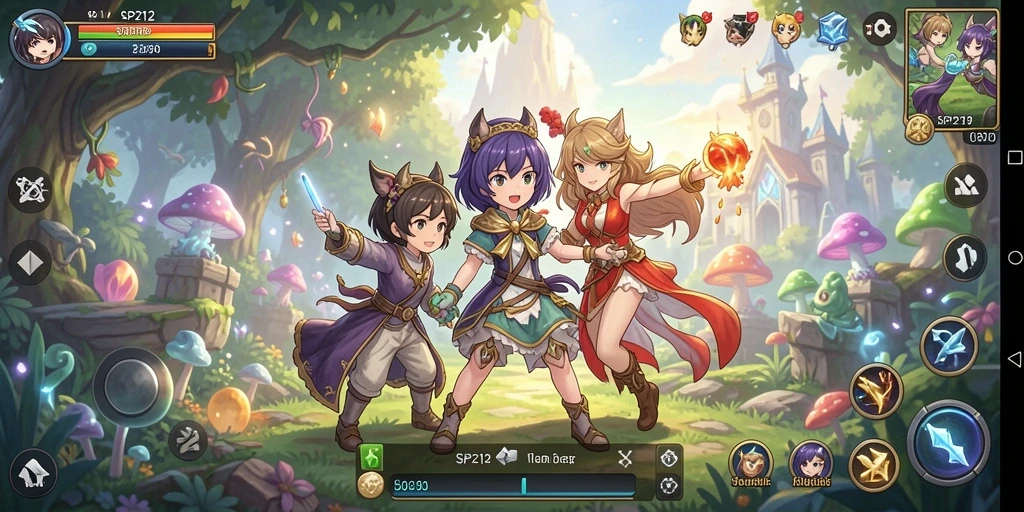 Tampilan menarik dari permainan Anime SP212 dengan aksi seru.
